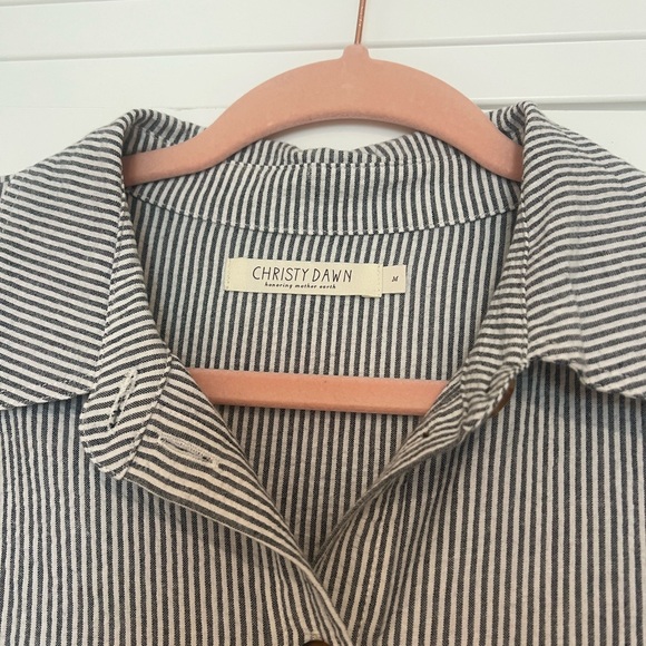 SOLD EUC Christy Dawn Yivee Dress in Ember Stripe Sz M - Picture 5 of 8